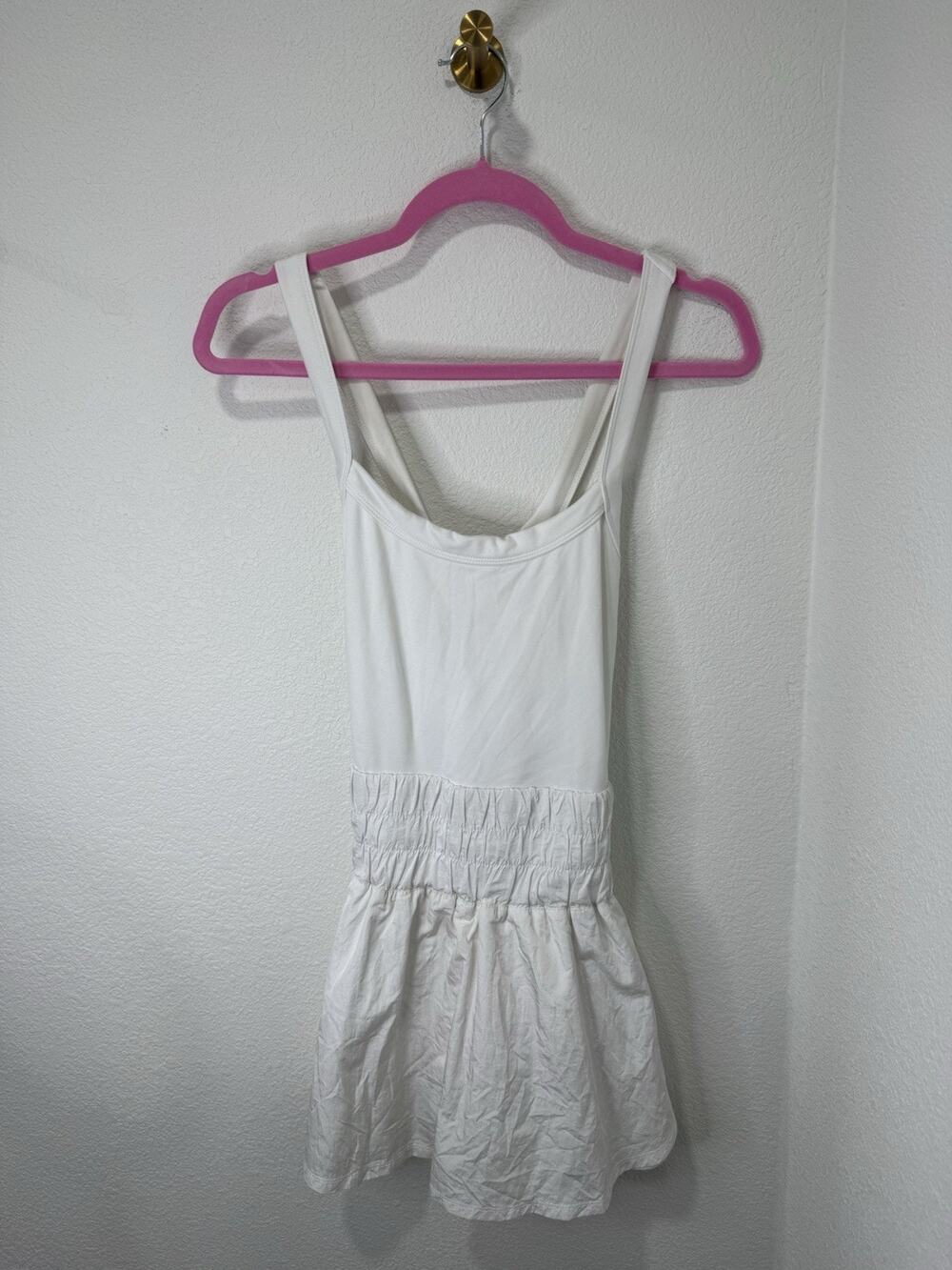 Free People Movement The Way Home Skortsie Romper White Active Size Large